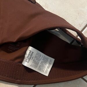 girlfriend collective Chocolate Brown crop top